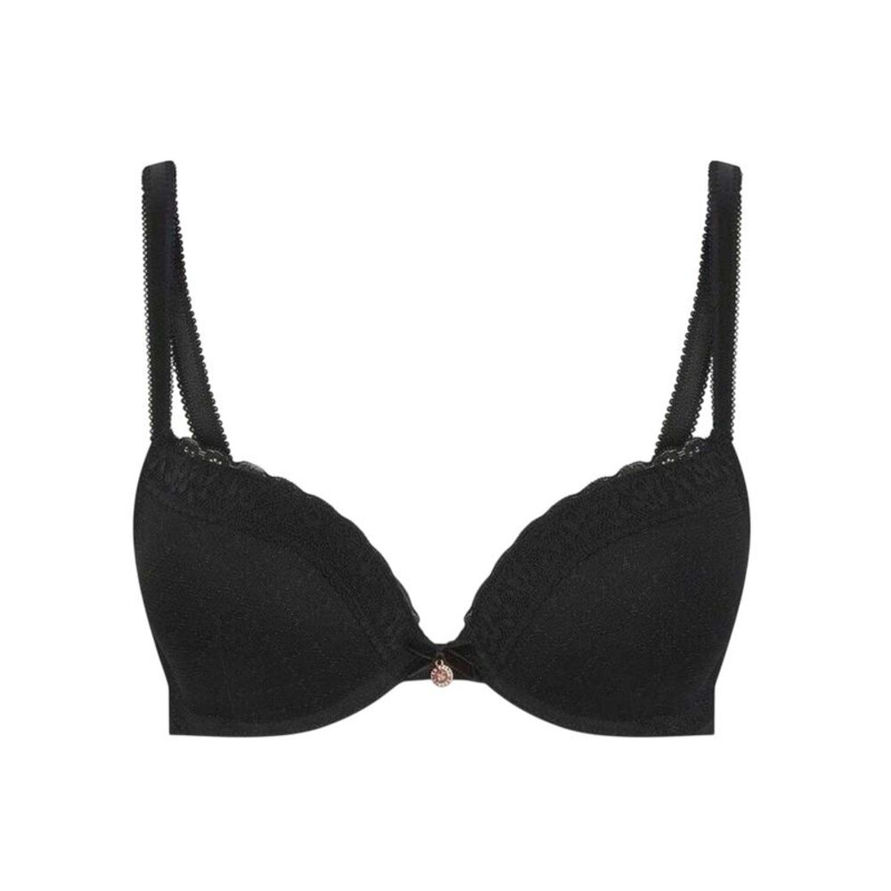Ted Baker Womens/Ladies Bak El Lace Trim Charm Push Up Bra / Jet Black